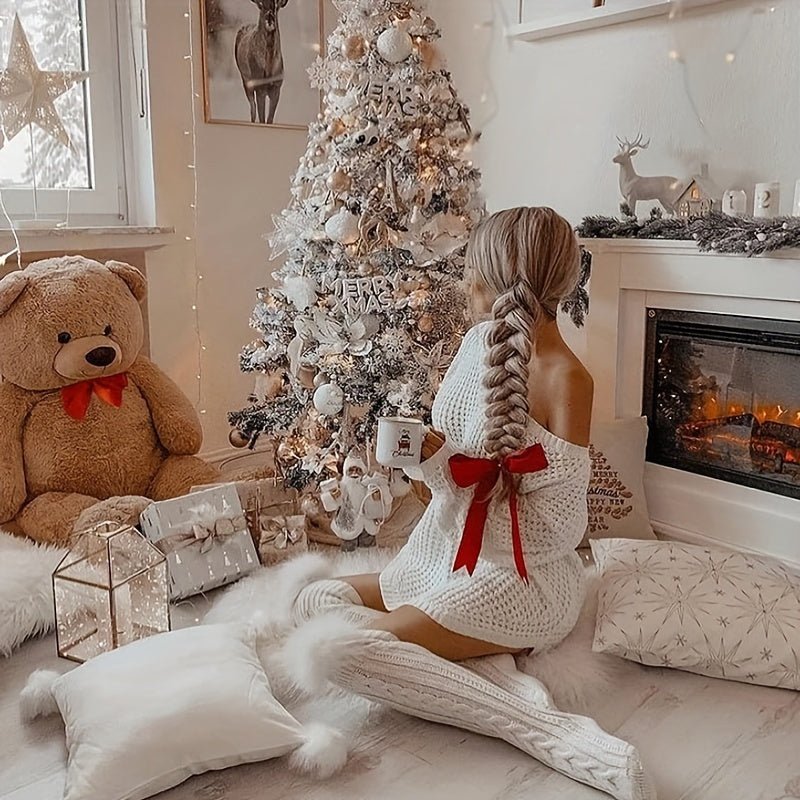 Cozy Womens Thick Knit Knee Socks Winter Warmth Duo - Taylor K Shop