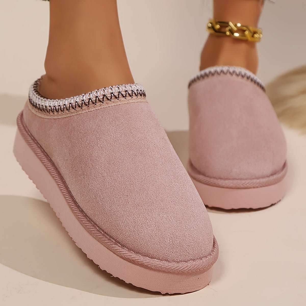 Cozy Womens Winter Ankle Slippers with Plush Lining - Taylor K Shop