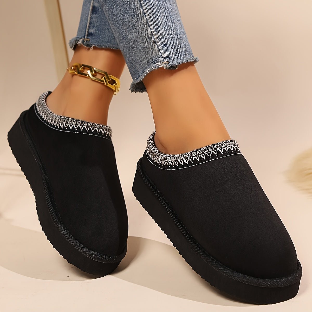 Cozy Womens Winter Ankle Slippers with Plush Lining - Taylor K Shop