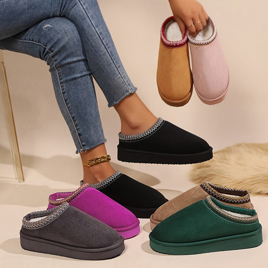 Cozy Womens Winter Ankle Slippers with Plush Lining - Taylor K Shop