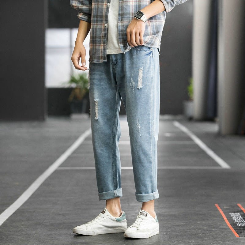 Cropped ripped jeans - Taylor K Shop