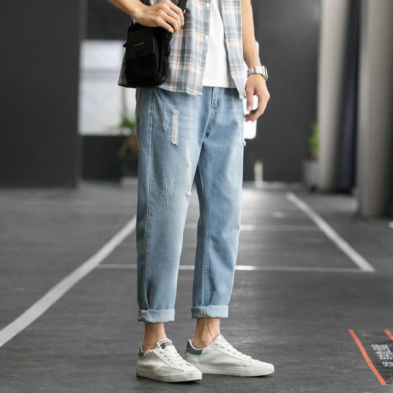 Cropped ripped jeans - Taylor K Shop