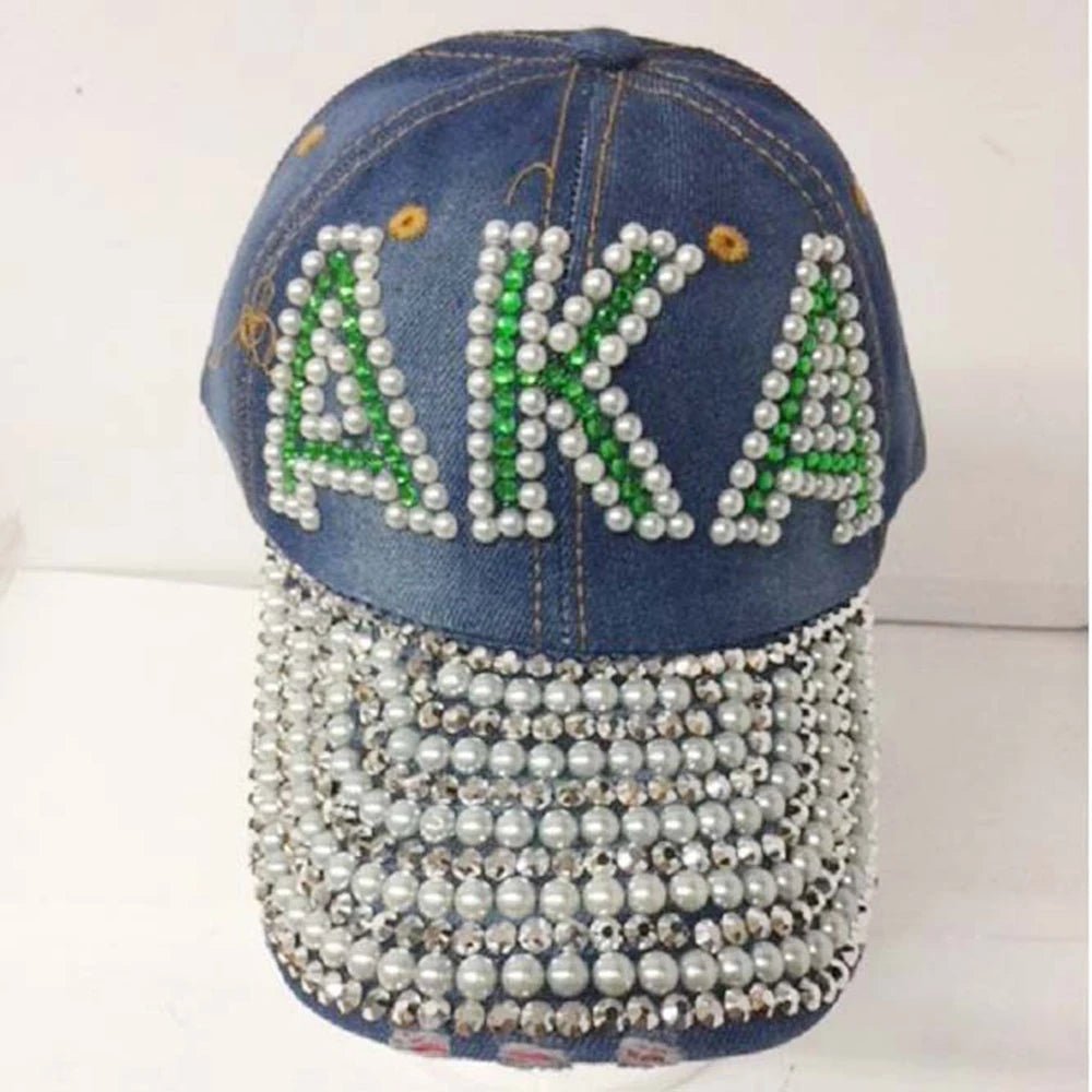 Custom Sorority Rhinestone Cap and Scarf Set - Taylor K Shop