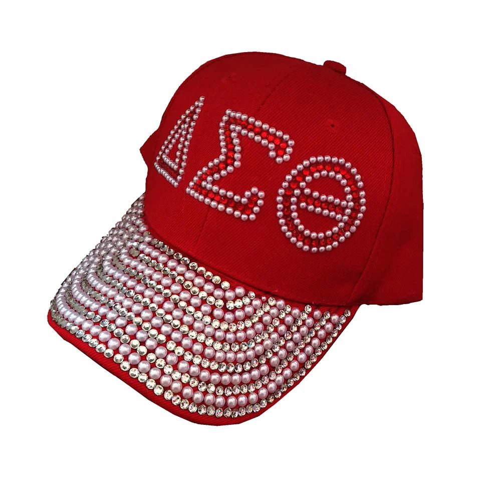 Custom Sorority Rhinestone Cap and Scarf Set - Taylor K Shop