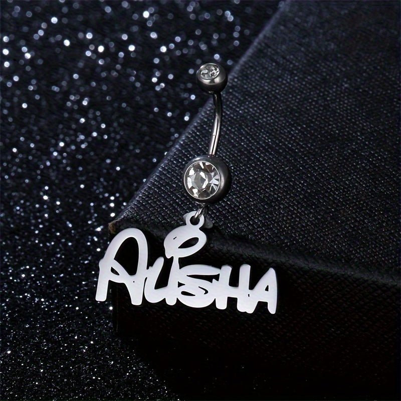 Customized Heart Charm Belly Ring Ideal Birthday Gift - Taylor K Shop