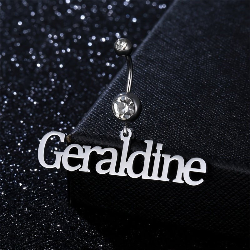 Customized Heart Charm Belly Ring Ideal Birthday Gift - Taylor K Shop