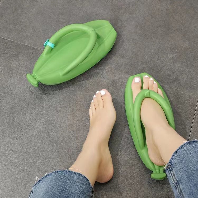 Cute Banana Shoes Soft Flip Flops Slippers Summer Beach Shoes - Taylor K Shop
