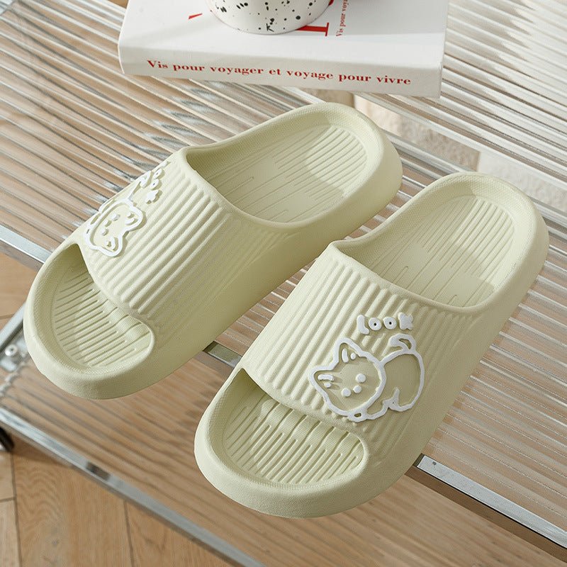 Cute Cat Slippers Summer Women Home Shoes Bath Thick Platform Non - Slip Slides Indoor Outdoor - Taylor K Shop