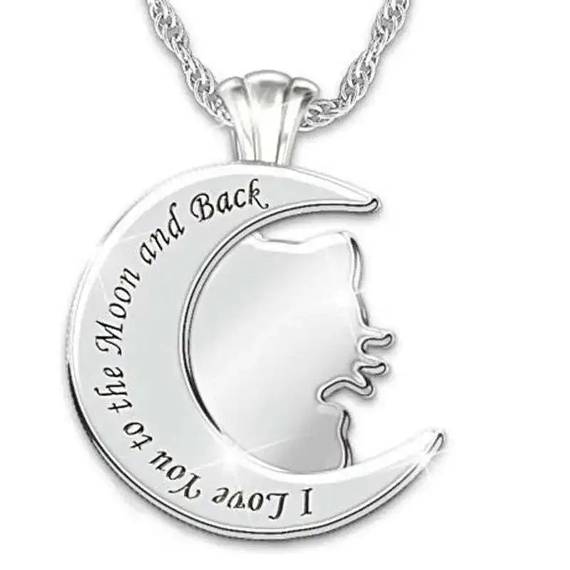 Cute Hello Kitty Moon Pendant Necklace for Girls - Taylor K Shop