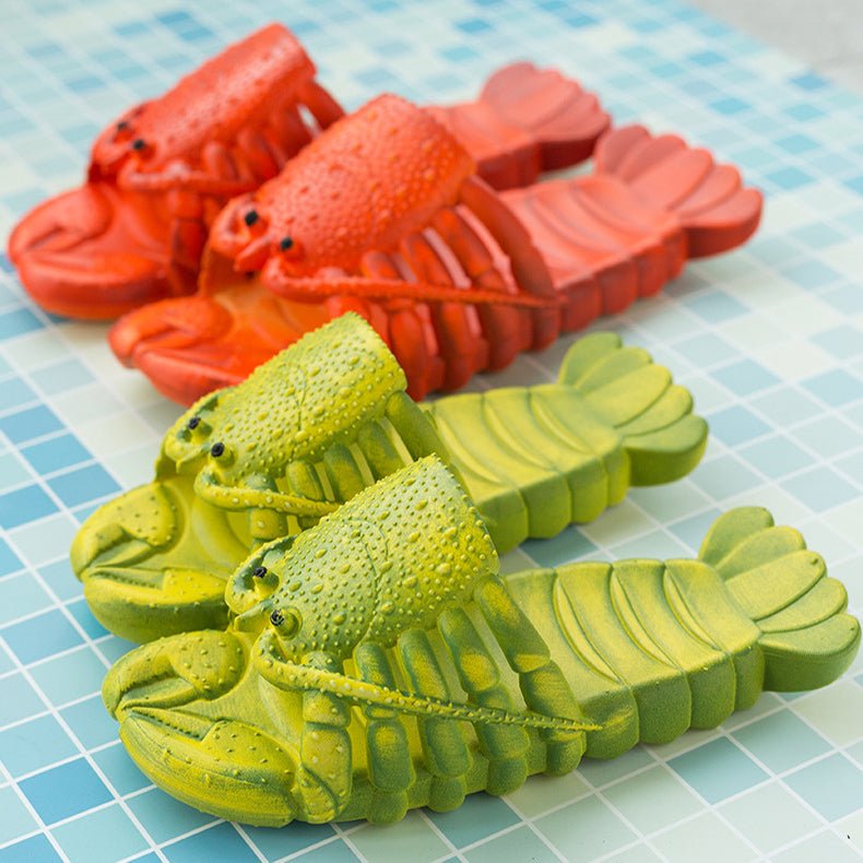 Cute Lobster Slippers For Kids Women Men Summer Beach Shoes - Taylor K Shop