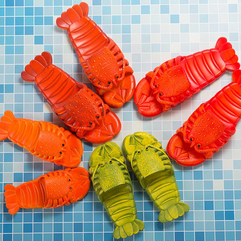 Cute Lobster Slippers For Kids Women Men Summer Beach Shoes - Taylor K Shop