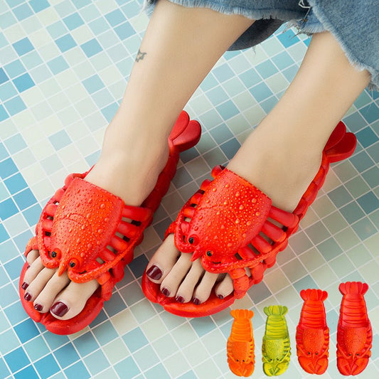 Cute Lobster Slippers For Kids Women Men Summer Beach Shoes - Taylor K Shop