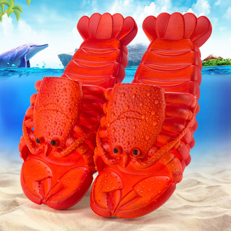 Cute Lobster Slippers For Kids Women Men Summer Beach Shoes - Taylor K Shop