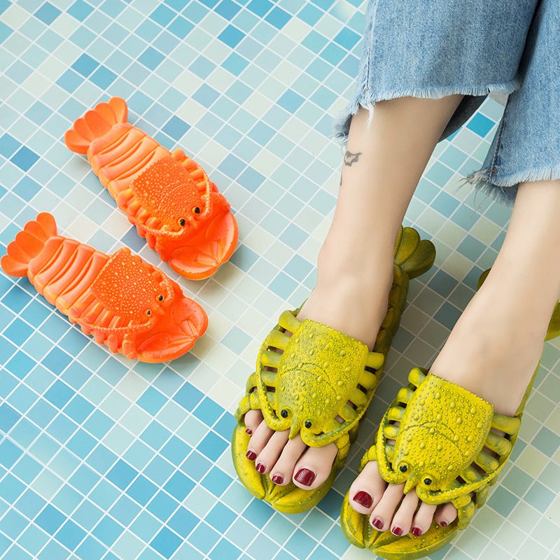 Cute Lobster Slippers For Kids Women Men Summer Beach Shoes - Taylor K Shop