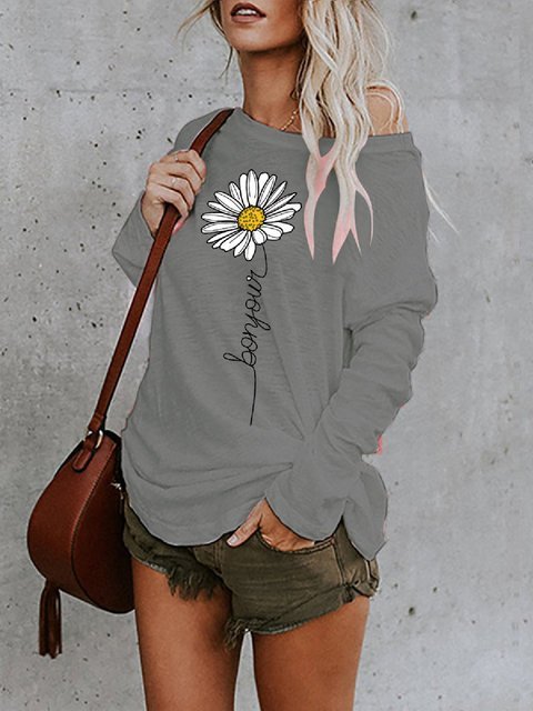 Daisy Print Bat Sleeve Blouse - Taylor K Shop