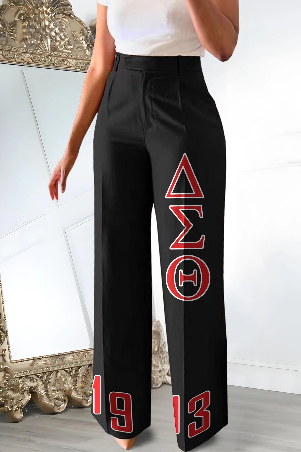 Delta Sigma Theta Sorority Graphic StraightLeg Lounge Pants - Taylor K Shop