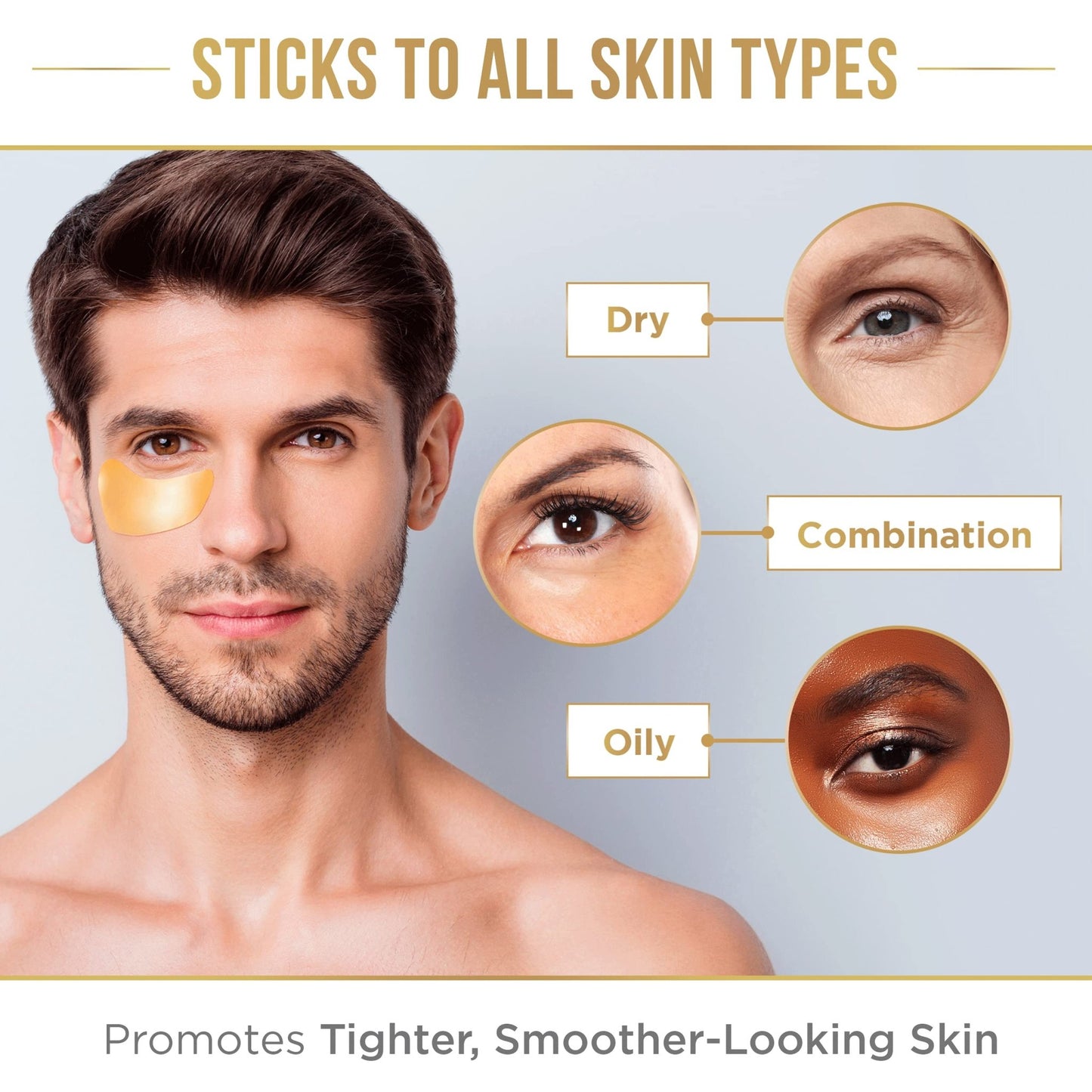 DERMORA Golden Glow Under Eye Patches (30 Pairs Eye Gels) - Rejuvenating Treatment for Dark Circles, Puffy Eyes, Refreshing, Revitalizing, Travel, Wrinkles - Taylor K Shop