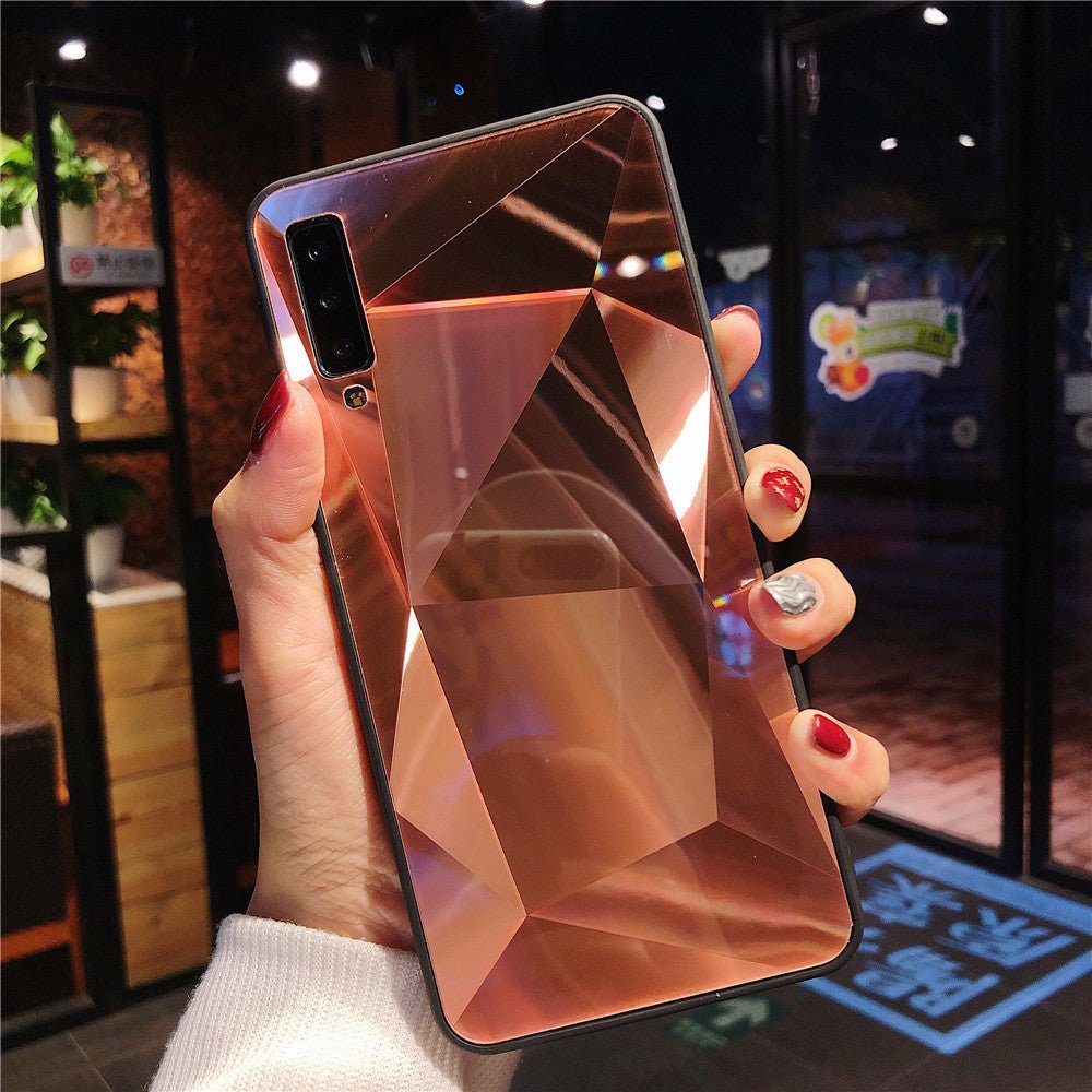 Diamond pattern rhombus mirror phone case - Taylor K Shop