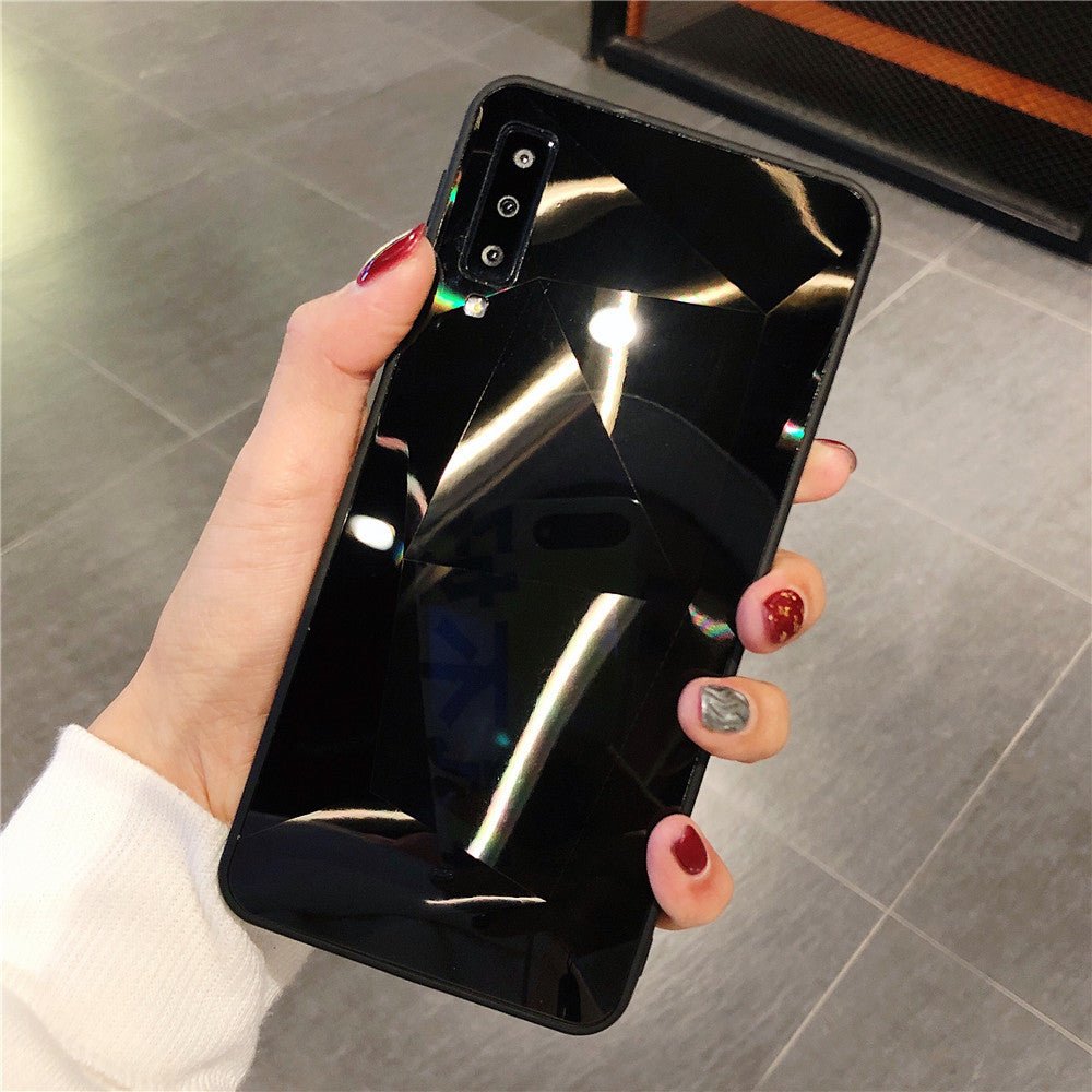Diamond pattern rhombus mirror phone case - Taylor K Shop