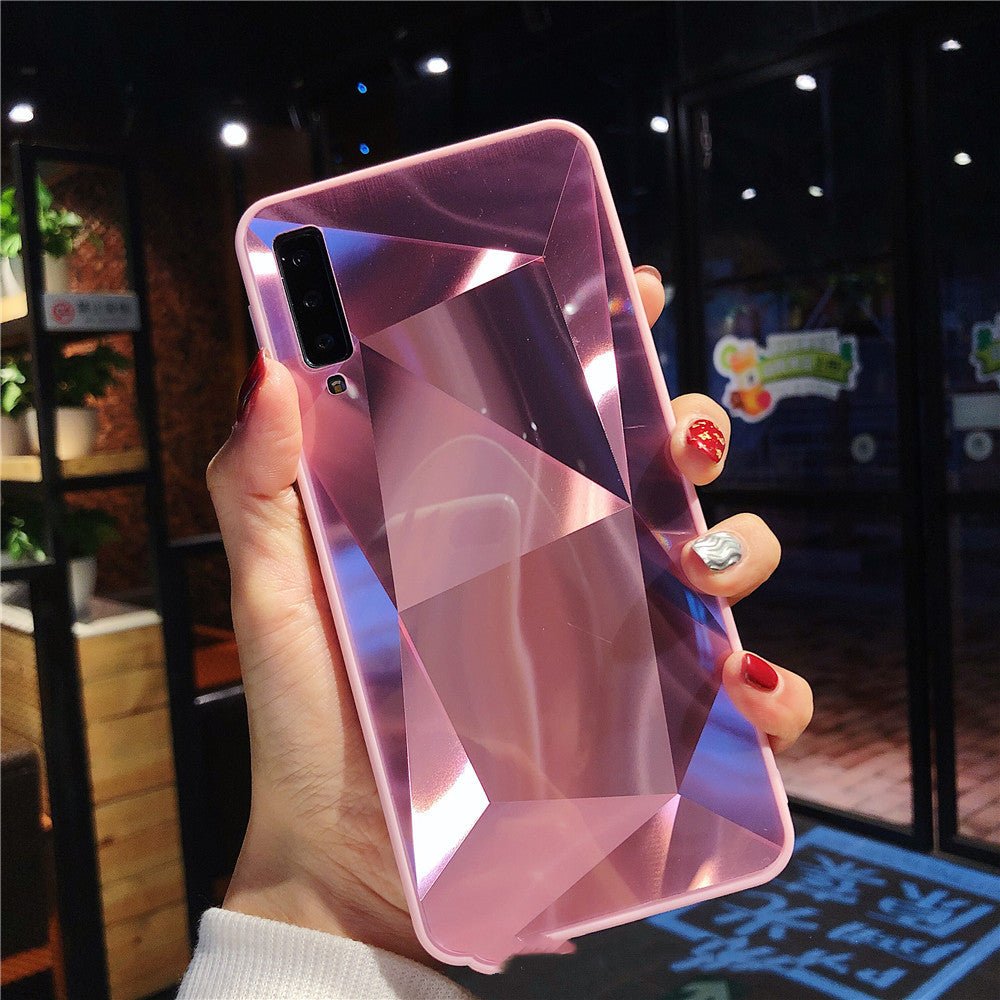 Diamond pattern rhombus mirror phone case - Taylor K Shop