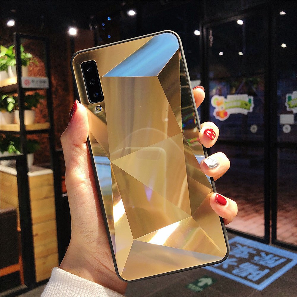 Diamond pattern rhombus mirror phone case - Taylor K Shop