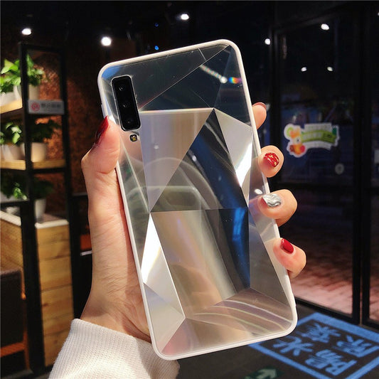 Diamond pattern rhombus mirror phone case - Taylor K Shop