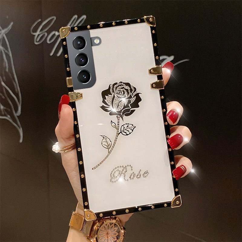 Diamond Rose For S22PLUS Square Phone Case - Taylor K Shop