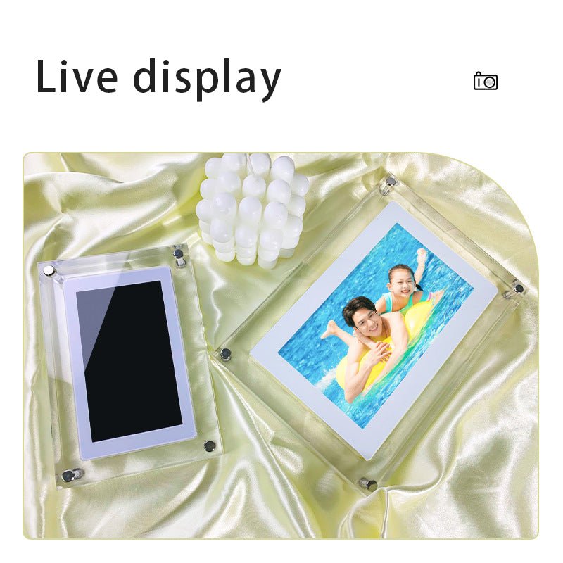 Digital Picture Frame Acrylic Video Player Digital Photo Frame Vertical Display With 1GB And Battery Type C Video Frame Gift For Loved - Taylor K Shop