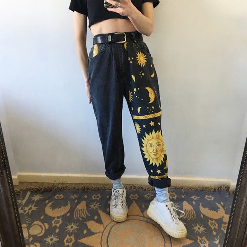 Digital print jeans - Taylor K Shop