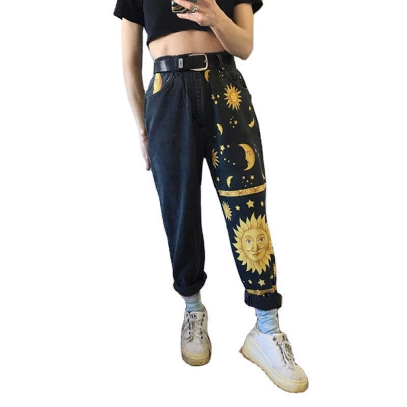 Digital print jeans - Taylor K Shop