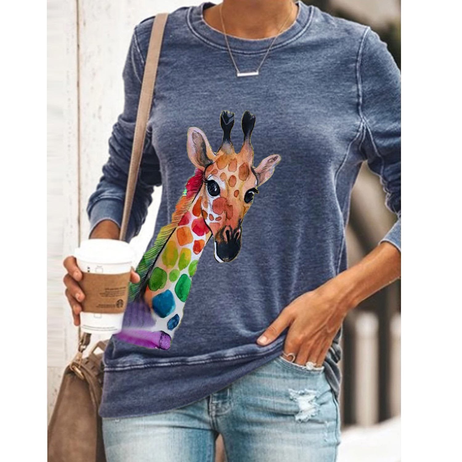 Donkey head printed blouse - Taylor K Shop