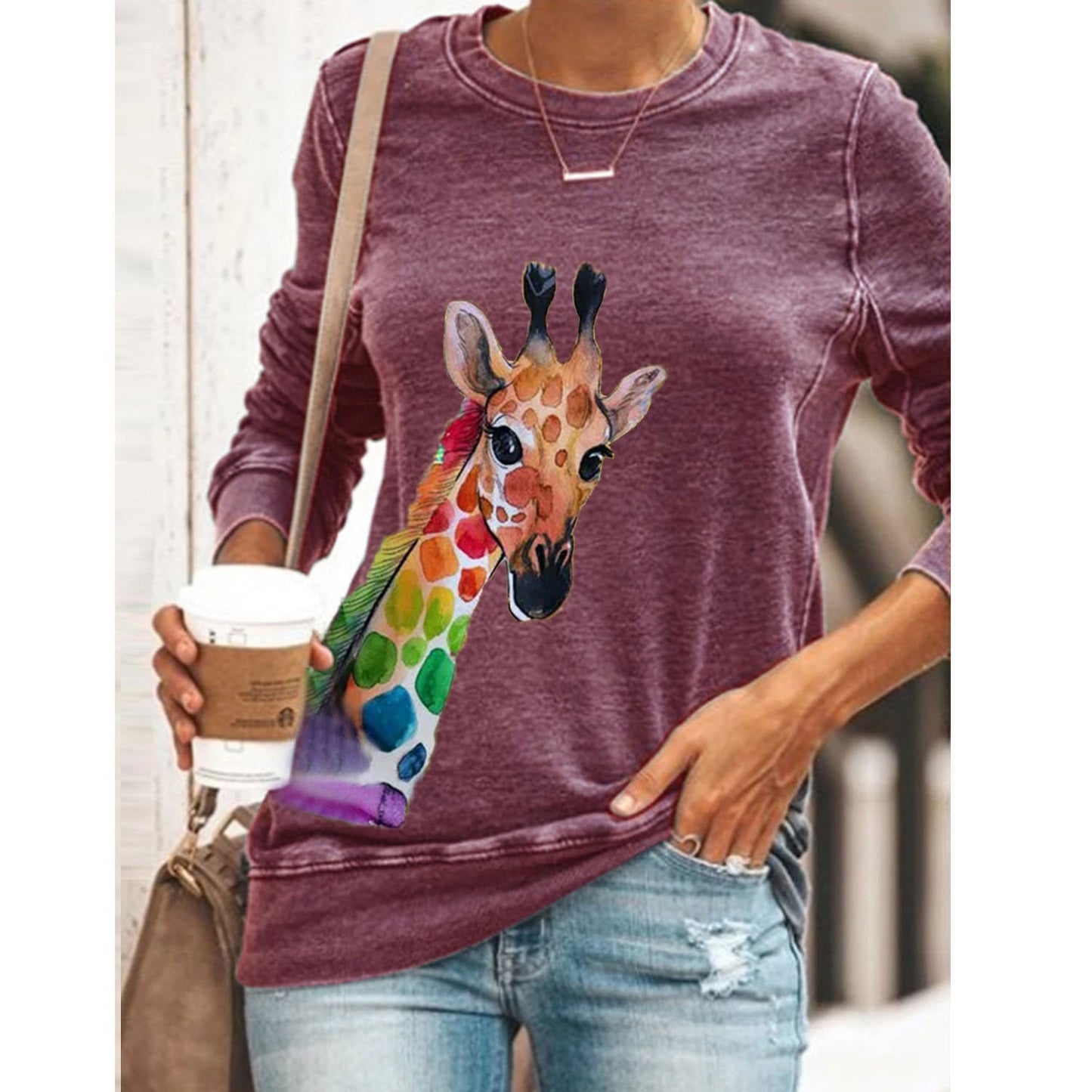 Donkey head printed blouse - Taylor K Shop