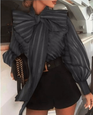 Dots long sleeves Tops Blouse - Taylor K Shop