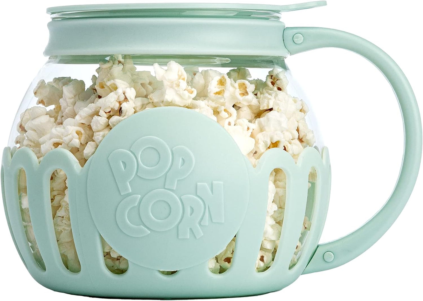 Ecolution MicroPop Glass Popcorn Popper BPAFree Aqua - Taylor K Shop