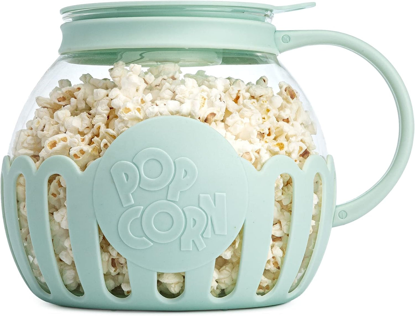 Ecolution MicroPop Glass Popcorn Popper BPAFree Aqua - Taylor K Shop