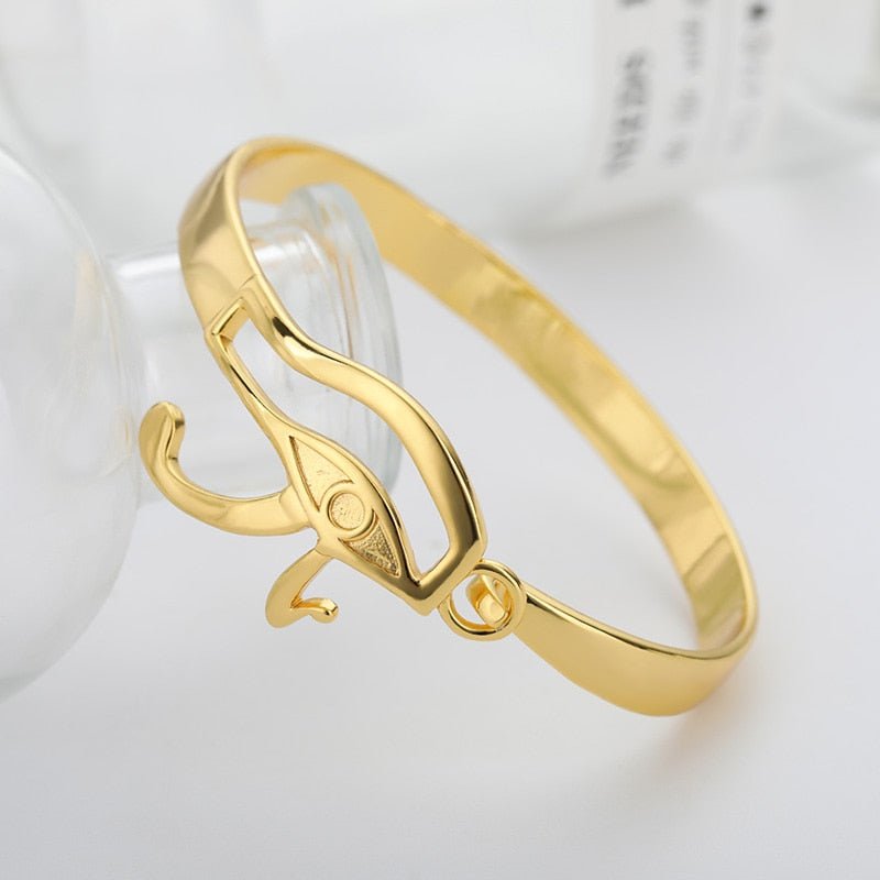 Egyptian Evil Eye Bracelet Bangles Men Vintage Stainless Steel Cross Nefertiti Bracelet For Women Gothic Jewelry Gift - Taylor K Shop