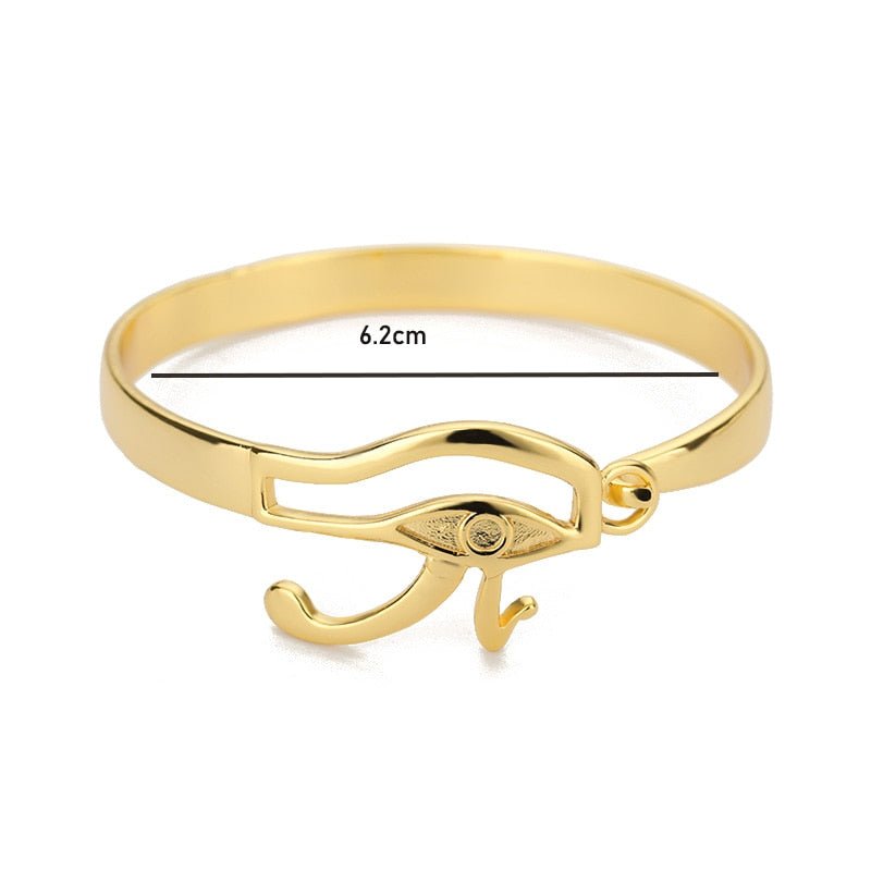 Egyptian Evil Eye Bracelet Bangles Men Vintage Stainless Steel Cross Nefertiti Bracelet For Women Gothic Jewelry Gift - Taylor K Shop