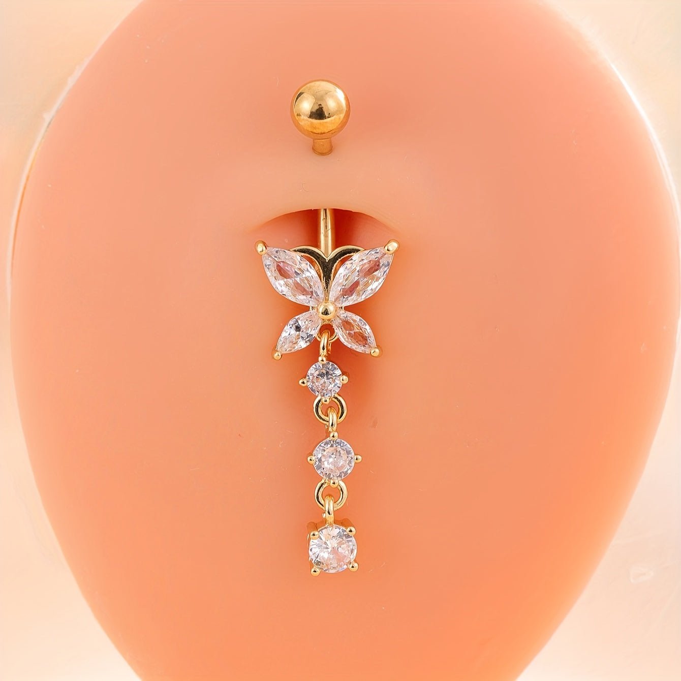 Elegant 5Piece Stainless Steel Belly Button Ring Set - Taylor K Shop