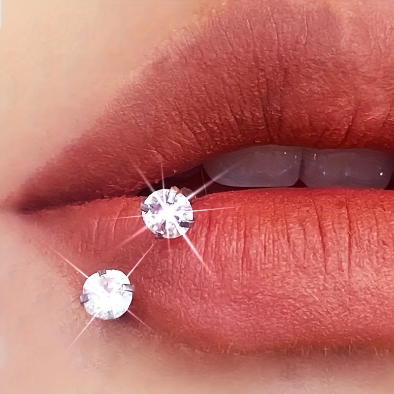 Elegant CShaped Cubic Zirconia Nose Ring Trio - Taylor K Shop