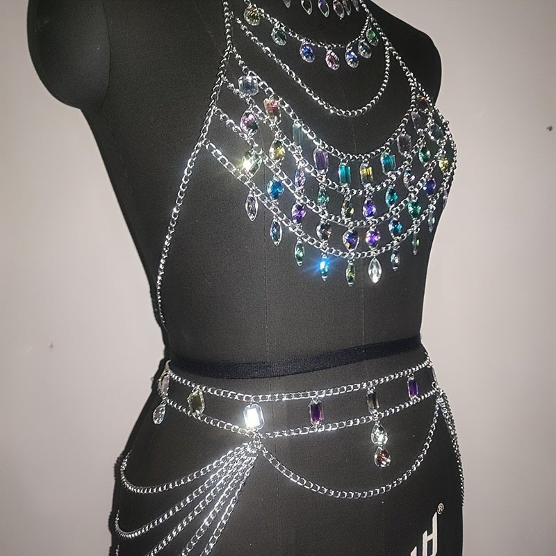 Elegant Geometric Body Chain Set for Women - Taylor K Shop