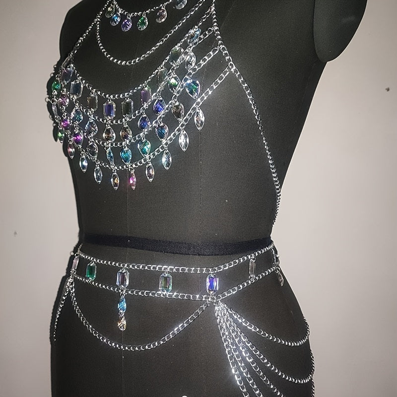 Elegant Geometric Body Chain Set for Women - Taylor K Shop