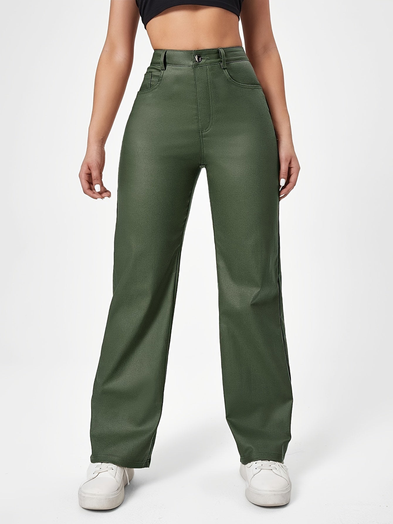 Elegant HighWaisted Stretch Leggings with Pockets - Taylor K Shop