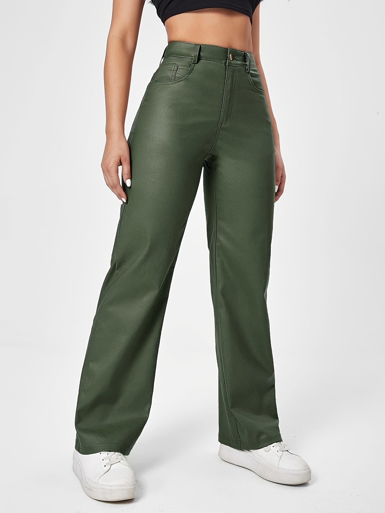 Elegant HighWaisted Stretch Leggings with Pockets - Taylor K Shop