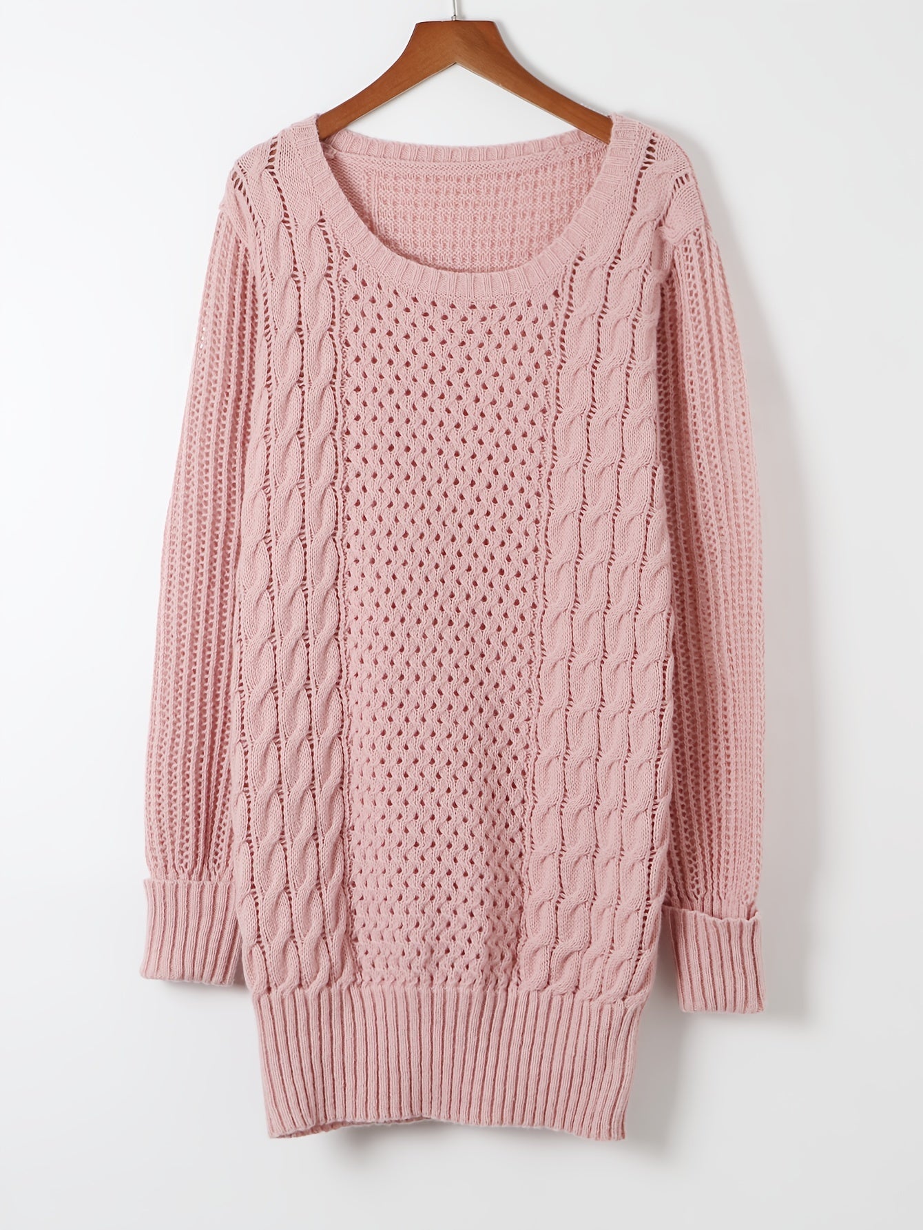 Elegant Pink Bodycon Knit Sweater Dress for Women - Taylor K Shop