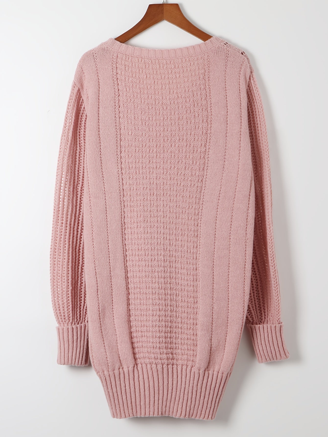 Elegant Pink Bodycon Knit Sweater Dress for Women - Taylor K Shop