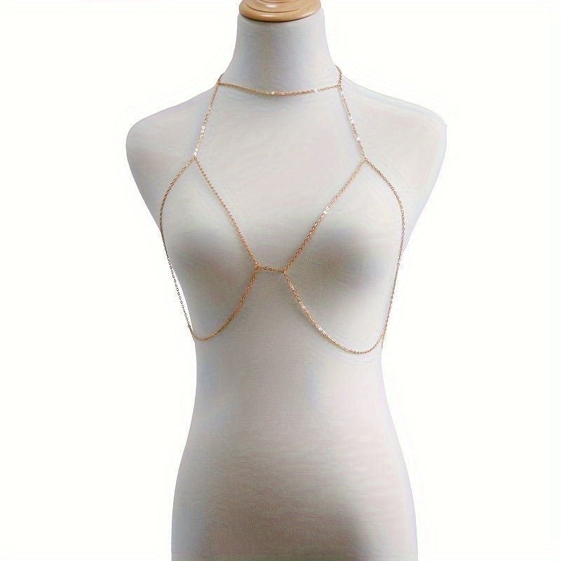 Elegant Rose Gold Body Chain with July Birthstone - Taylor K Shop