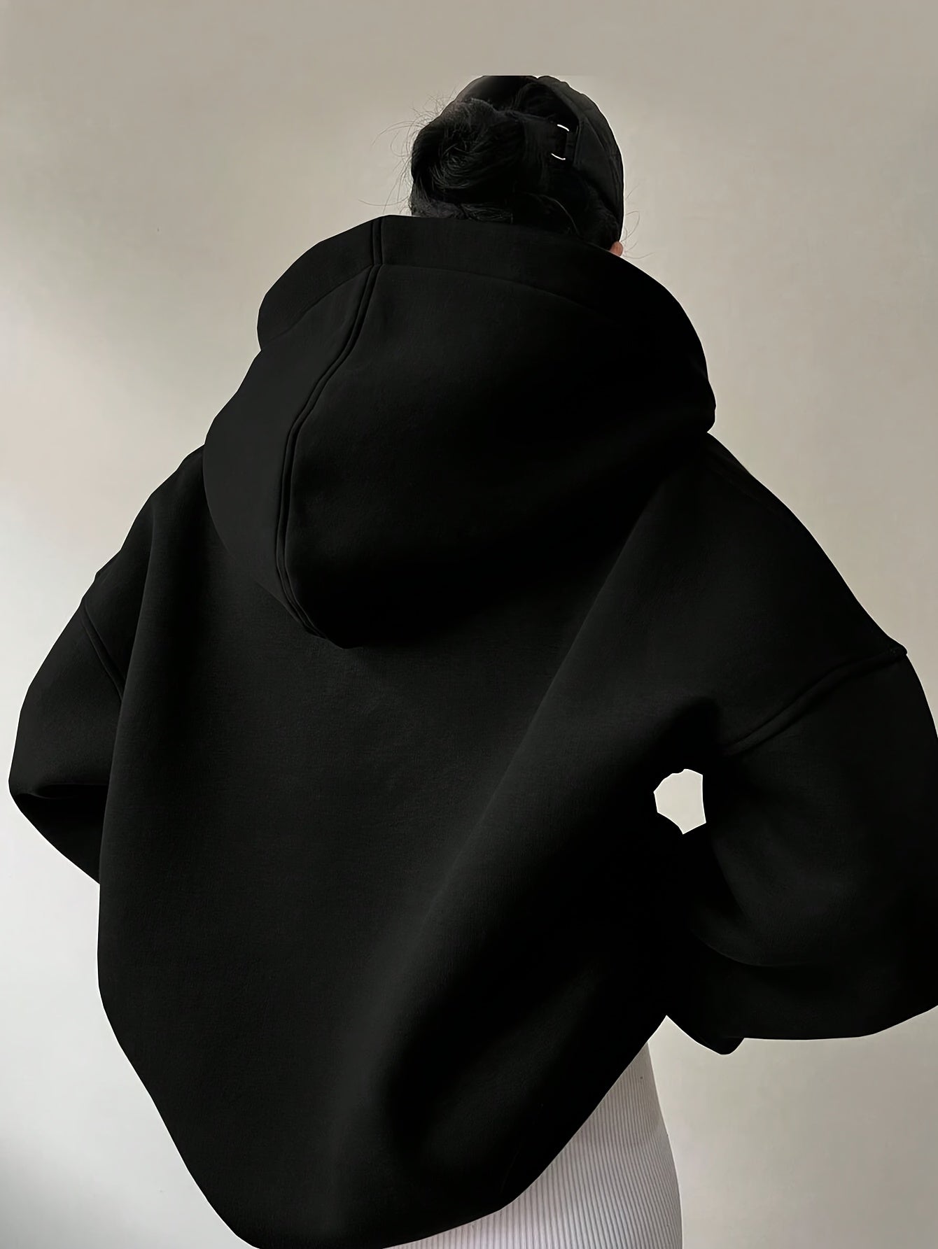 Elegant VNeck Hooded Sweatshirt Womens Knit Pullover - Taylor K Shop