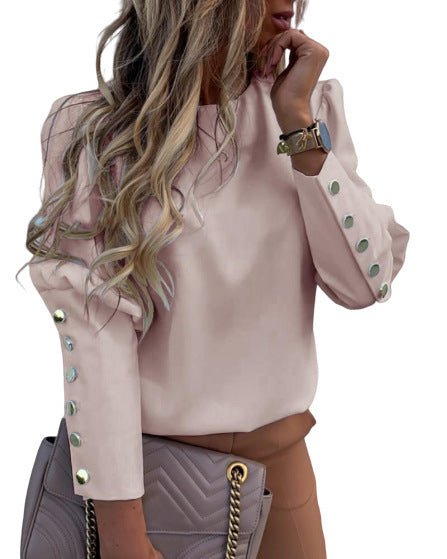 Elegant Women Button Blouse Shirt - Taylor K Shop