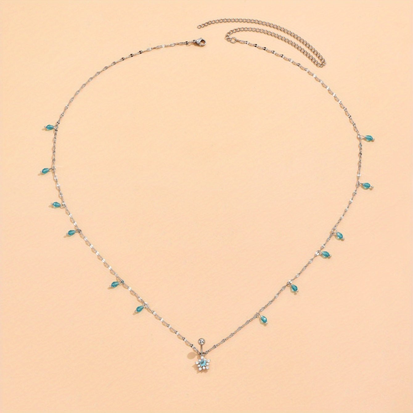 Elegant Zirconia Flower Belly Chain Pendant for Women - Taylor K Shop