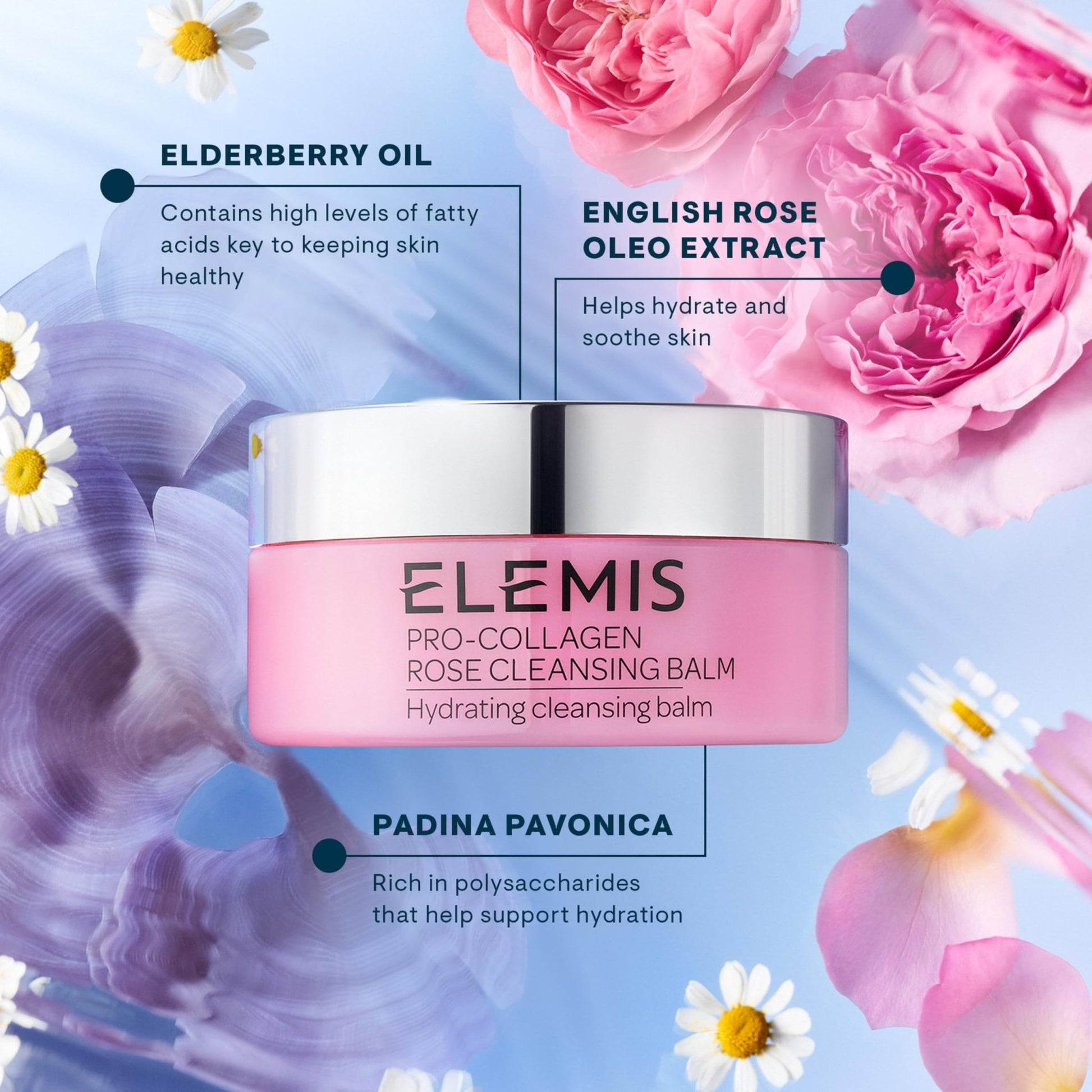 ELEMIS Pro - Collagen Cleansing Balm Makeup Remover, Hydrating Facial Cleanser, Oil Cleanser, Oil Makeup Remover, Deep Cleanse - Taylor K Shop